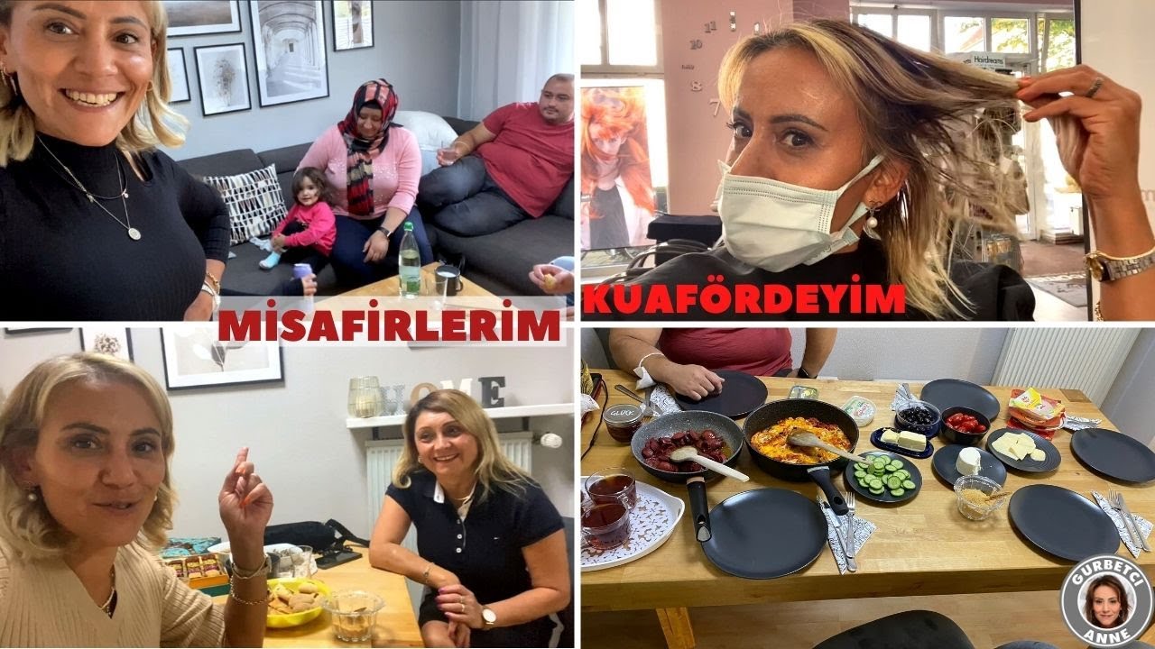 HOŞGELDİNE MİSAFİRLERİM GELMİŞ ????ACİL MİSAFİR SOFRAM ???? KUAFÖR SACLARIMA ŞOK ???? İTALYAN YEMEK TARİFİ