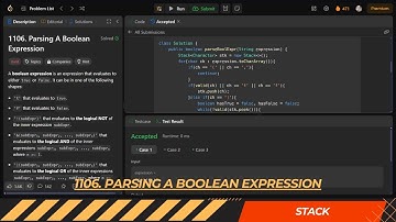 LEETCODE DAILY QUESTION 1106 | Parsing A Boolean Expression | Is Kabir Coding #coding #leetcode