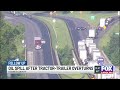 I-85 closed again for repairs after semi overturned, spilling oil into Lake Hartwell