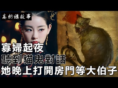 民間故事：寡婦起夜，聽到貓鬼對話，她晚上打開房門等大伯子｜高朗講故事