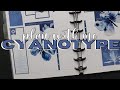 MONOCROMATIC | CYANOTYPE | HAPPY PLANNER PLAN WITH ME VERTICAL |