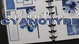 MONOCROMATIC | CYANOTYPE | HAPPY PLANNER PLAN WITH ME VERTICAL |