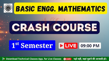 Basic Engineering Math Crash Course || Polytechnic 1st Semester || Math 1st Semester SBTE Bihar
