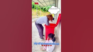 Cô bé nghèo nhật đồ ăn trong thùng rác và cái kết  #kindness #giaitri #haihuoc