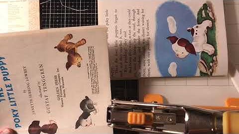 How to Alter a Little Golden Book - SO SIMPLE Part 2 Making the spine and preparing the signatures.