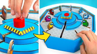 DIY Among Us Brettspiel aus Pappe