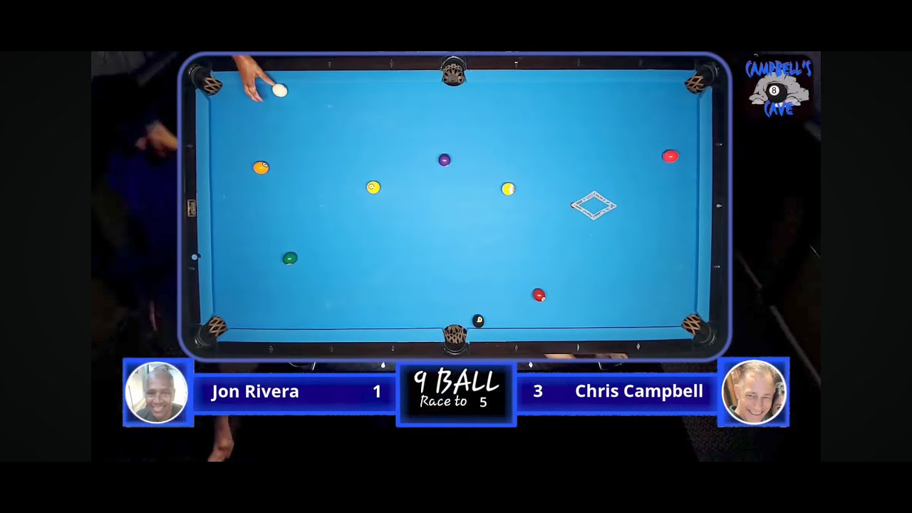RIVERA VS CAMPBELL | 9 Ball - Race to 5 - YouTube