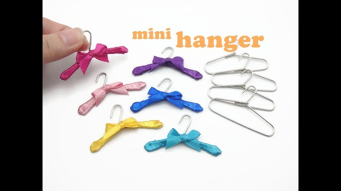 DIY: Mini Hanger from Paper Clip - For Miniature Wardrobe 