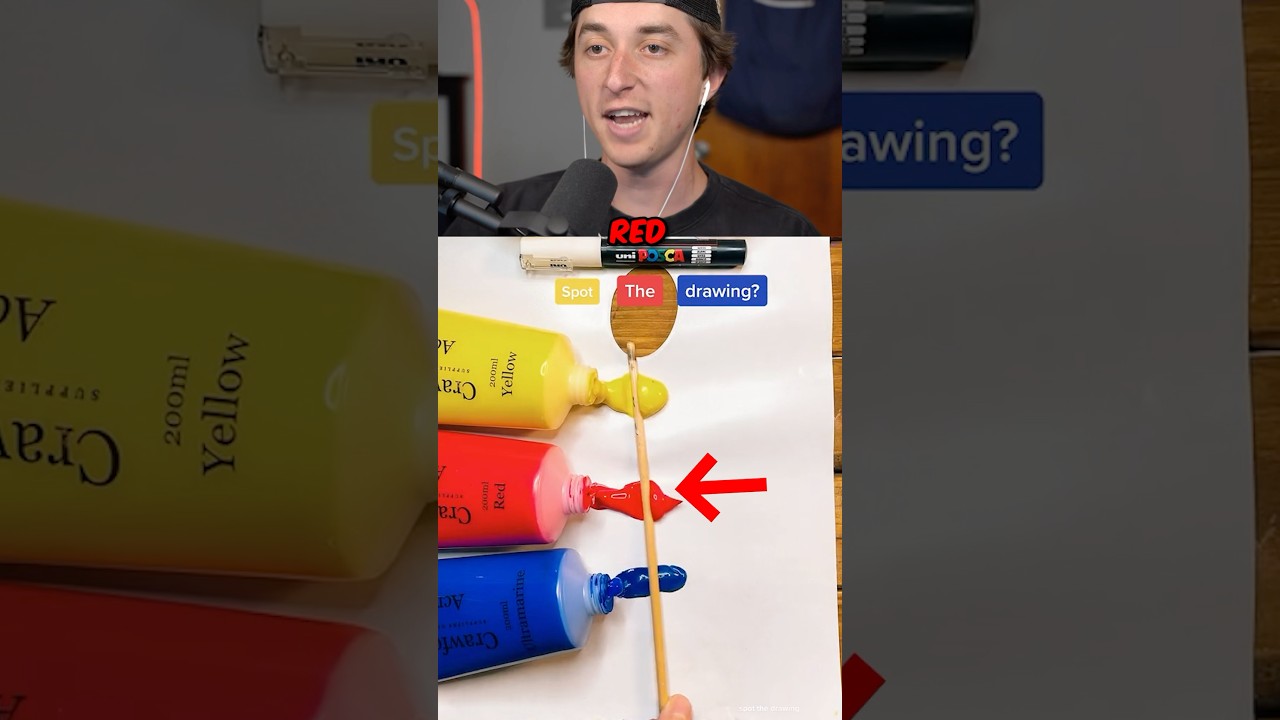 Find The Paint Bottle Drawing 😱 #shorts