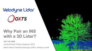 Velodyne Lidar EMEA & OXTS Webinar: Why Pair INS with 3D Lidar?