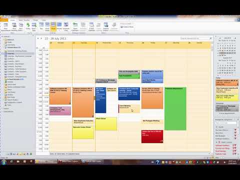 Microsoft Outlook 2010 Mastering Video 47 Calendar Categories
