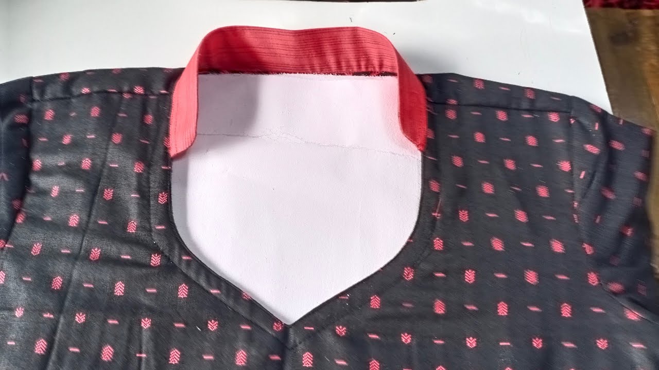 Latest Collar Neck Design Kurti Cutting Stitching/ Stylish Collar Neck/  Polo Collar/ Turtle Neck DIY - YouTube