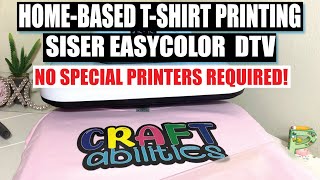 SISER EASY COLOR DTV | CRICUT PRINT THEN CUT & HOME INKJET PRINTER | How to Make a T-Shirt EasyColor