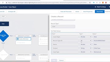 Create Salesforce Process Builder to Update the Picklist value