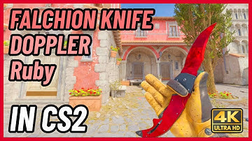 ★ CS2 Falchion Knife Doppler (Ruby) | CS2 Knife In-Game Showcase [4K]