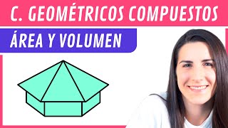 CUERPO GEOMÉTRICO COMPUESTO 🍧 Área Total y Volumen