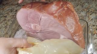 How to Prepare Holiday Ham for Cooking - Whole, Not Spiral Cut - Techniques
