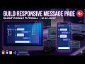 Silent Coding Design a responsive message page and Process