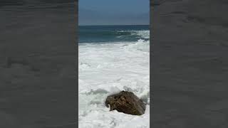 Watching Waves Crash the Rocks at the Beach in Summer June 16, 2026. #beach #waves #ocean #water