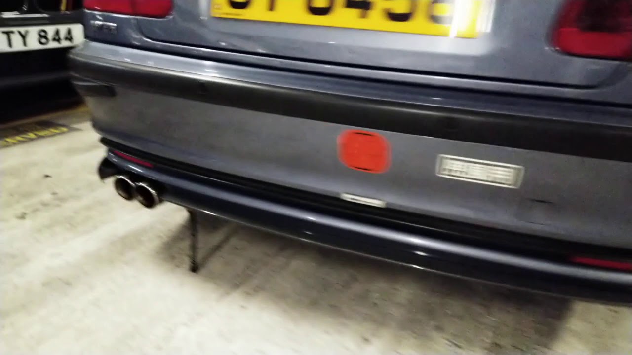 BMW E46 320i Exhaust sound YouTube