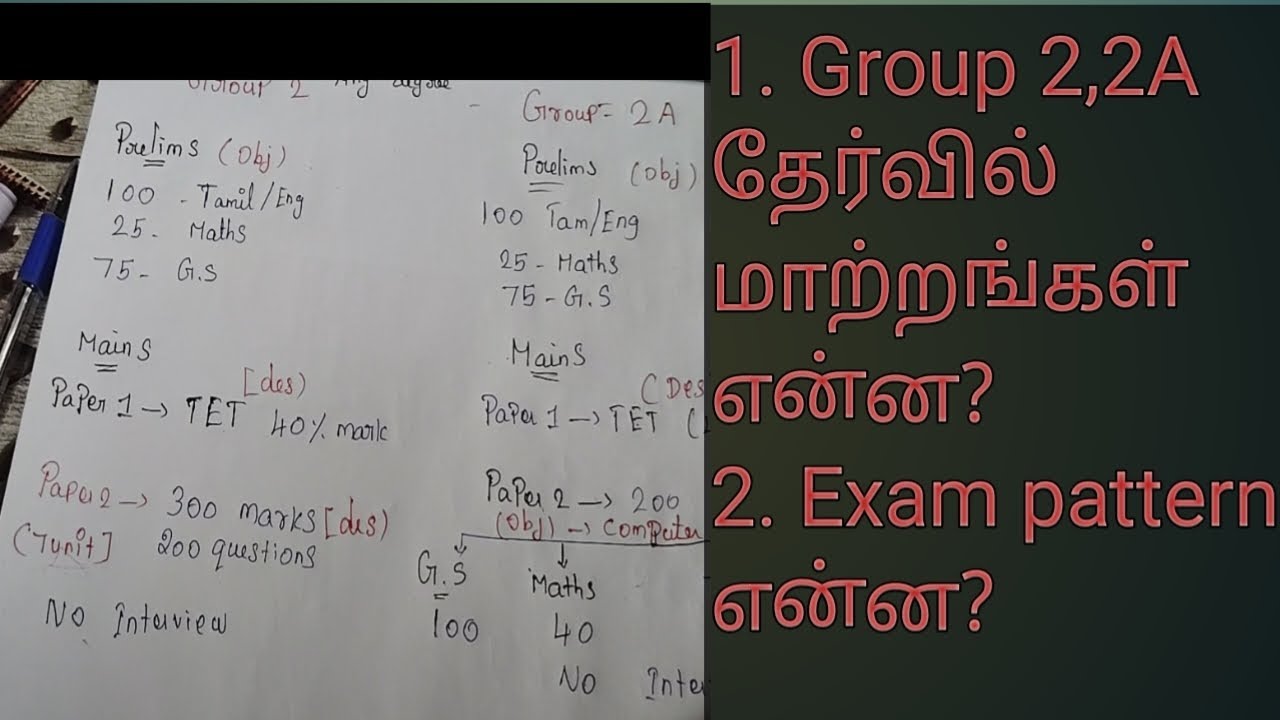 Group 2, 2A Exam pattern என்ன?? - YouTube