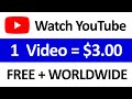 Earn $3.00 Per YouTube Video You Watch (FREE) - Make Money Watching Videos Online | Branson Tay