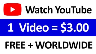 Earn $3.00 Per YouTube Video You Watch (FREE) - Make Money Watching Videos Online screenshot 2