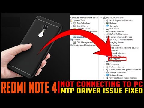 REDMI NOTE 4 NOT CONNECTING TO PC | FIXED | Redmi Note 4 & Redmi Note 5 Pro USB MTP driver install