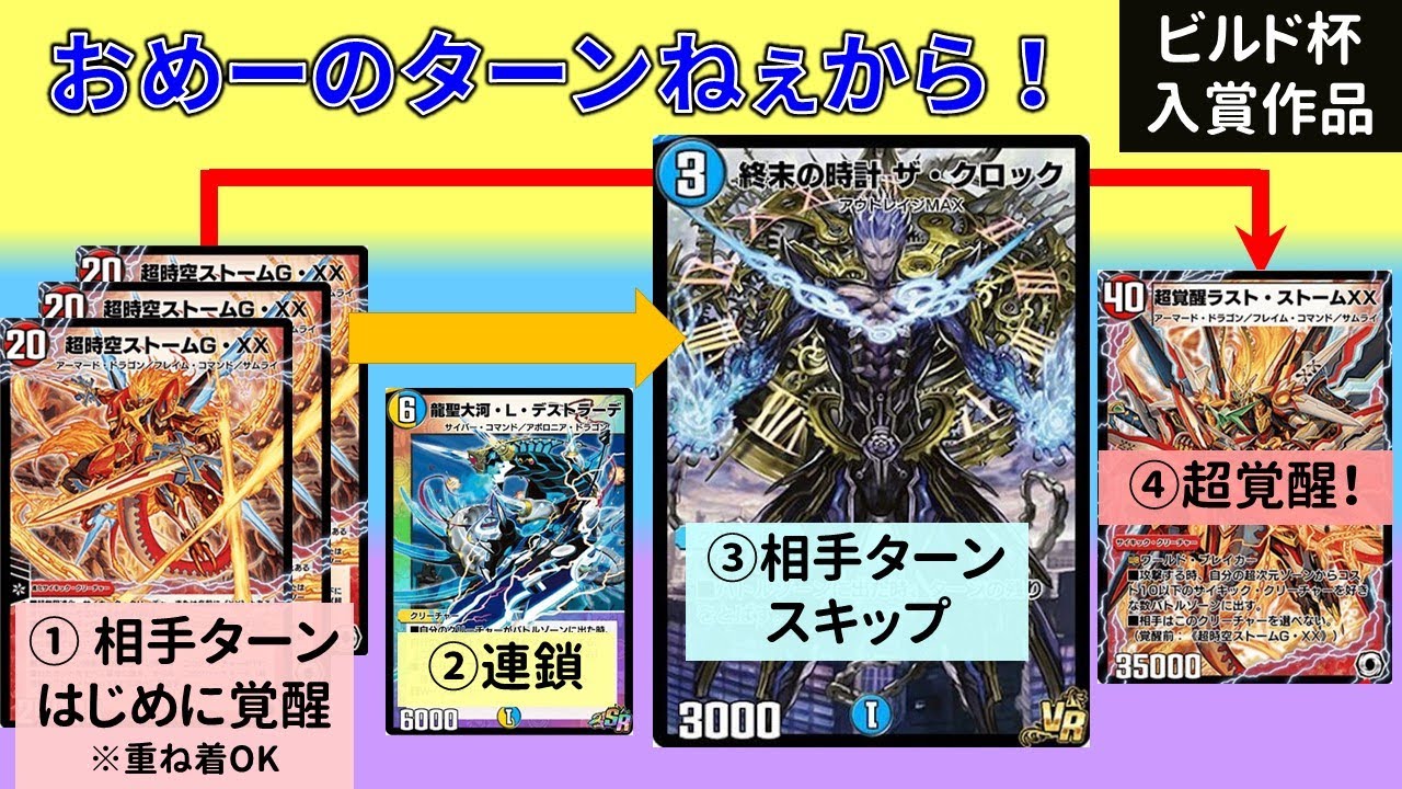 20弾ビルド杯入賞作『クロックストーム』が超次元すぎる【デュエプレ