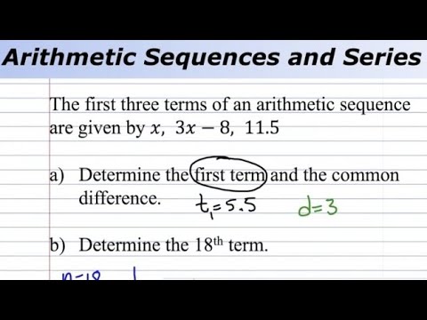 Arithmetic Sequences and Series 7 - YouTube