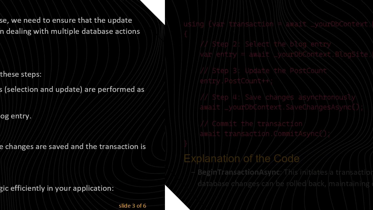 How to Select & Update a Single Field Using EF Core 3.1