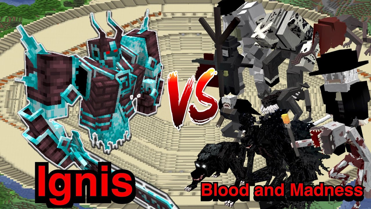 Ignis VS Blood and Madness | Minecraft |Mobs Battle - YouTube