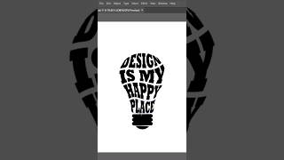 Bulb Typography Made Easy 💡|Pro Tips in Adobe Illustrator 2025.