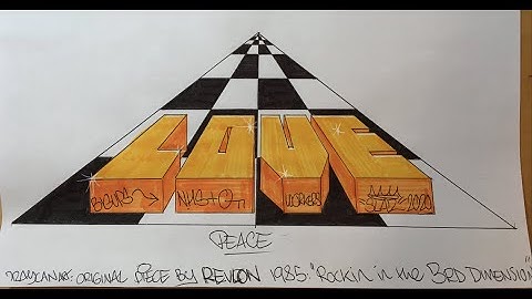 Graffiti Writing Tutorial 7 - REVLON study / homage (USING FELT TIP PENS!)