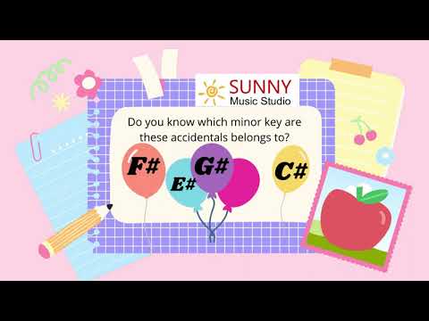 ABRSM grade 3, 4, grade 5, 6, 7, grade 8, theory(Exercise to identify minor keys of music theory)