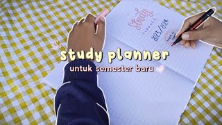 study planner untuk semester baru🌷| indonesia