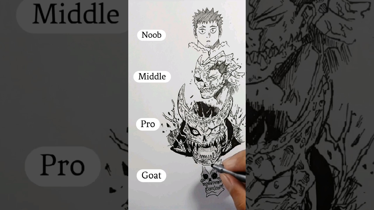 Draw Kaiju No.8 different LEVELS  | 