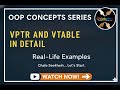 How Virtual Functions Work in C++ | vptr, vtable, Memory Layout (Interview Guide)(SIMPLE WAY)💯