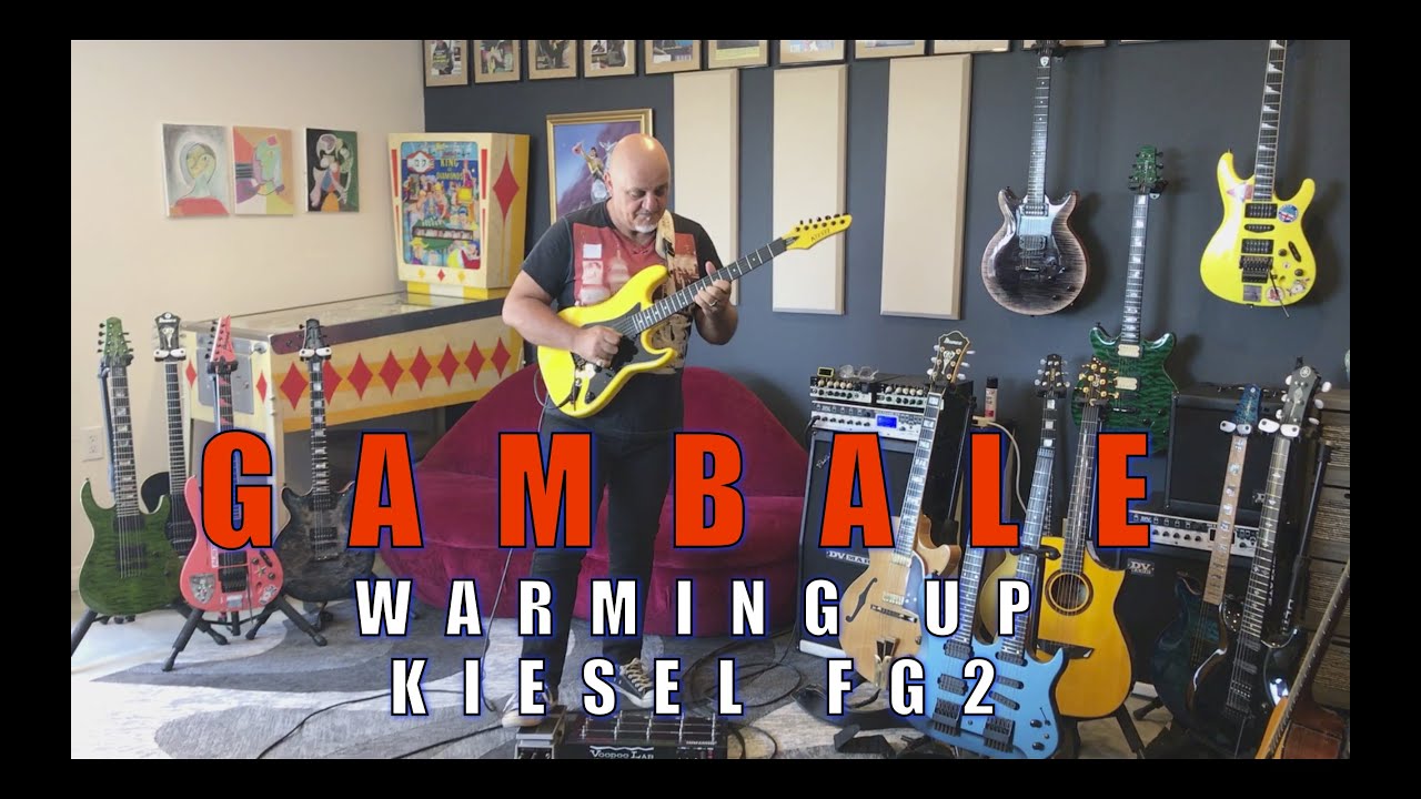 GAMBALE Shredding on his new KIESEL FG2 Signature Guitar.