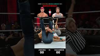 Every John cena vs Dean Ambrose PPV and Raw and Smackdown Match Result