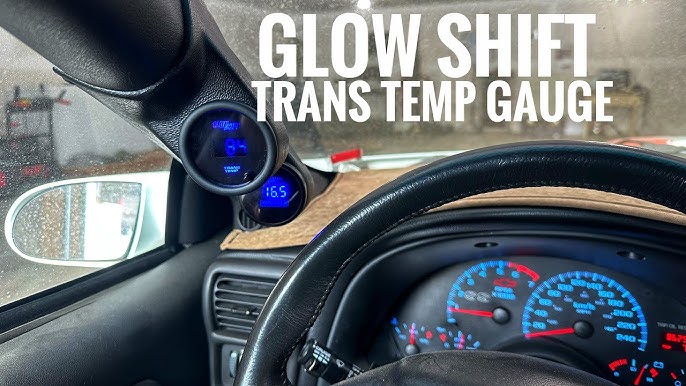 GlowShift  Stubby Transmission Temperature Gauge Sensor For GM 4L60-E