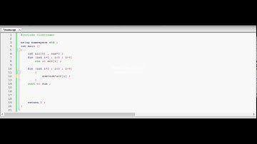 Fci-Cu C++ Programming Tutorials - 8 - Array #2