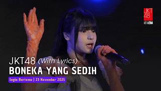 Download lagu JKT48 - Boneka yang Sedih (Trisha, Nayla, Nachia, Ribka) | Aitakatta 23 November 2025