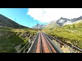 ★ 4K 🇨🇭Cinuos-chel-Brail - St Moritz - Poschiavo Diesel cab ride [07.2020] Switzerland