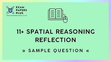 11+ (11 Plus) Exam, Spatial Reasoning: Reflection, Sample Question
