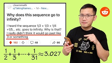I heard 1/2+1/3+1/4+... goes to infinity but I didn