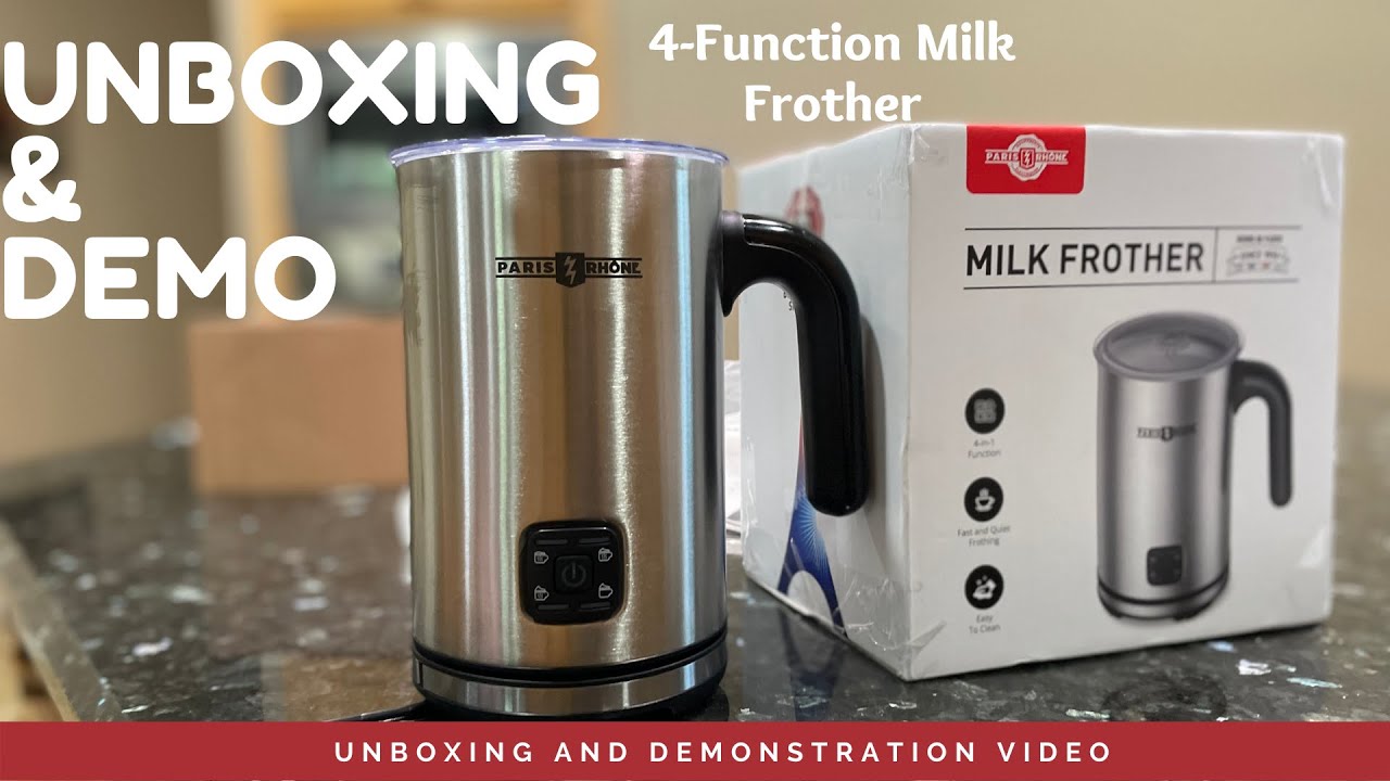 Milk Frother and Steamer, 4 in 1 Detachable Milk Warmer, 500ML Hot  Chocolate Mak