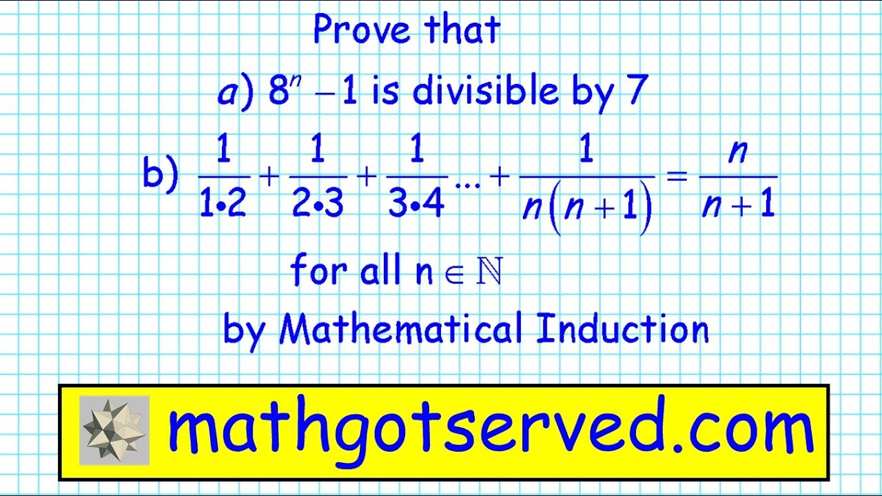 4 Mathematical Induction 1 1x2 1 2x3 1 N N 1 N N 1 Induccion Matematicas Mathgotserved Youtube