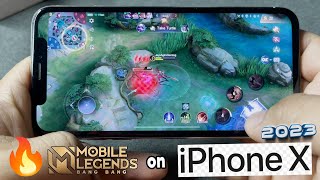 Mobile Legends: Bang Bang Gameplay on iPhone X in 2023!😲 (again) |  GOODS PA RIN BA? (MAX SETTINGS!)