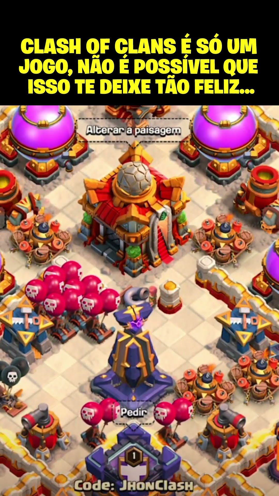 ALEGRIA VERDADEIRA NO CLASH OF CLANS! #clashofclans #clashofclansmemes #clashofclansbrasil #clashon